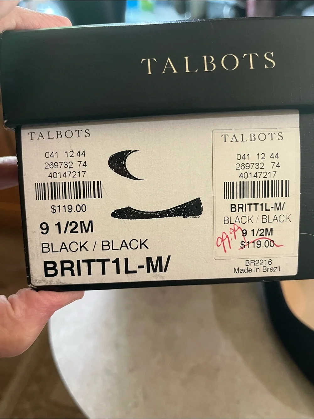 Talbots Women’s black dress flats